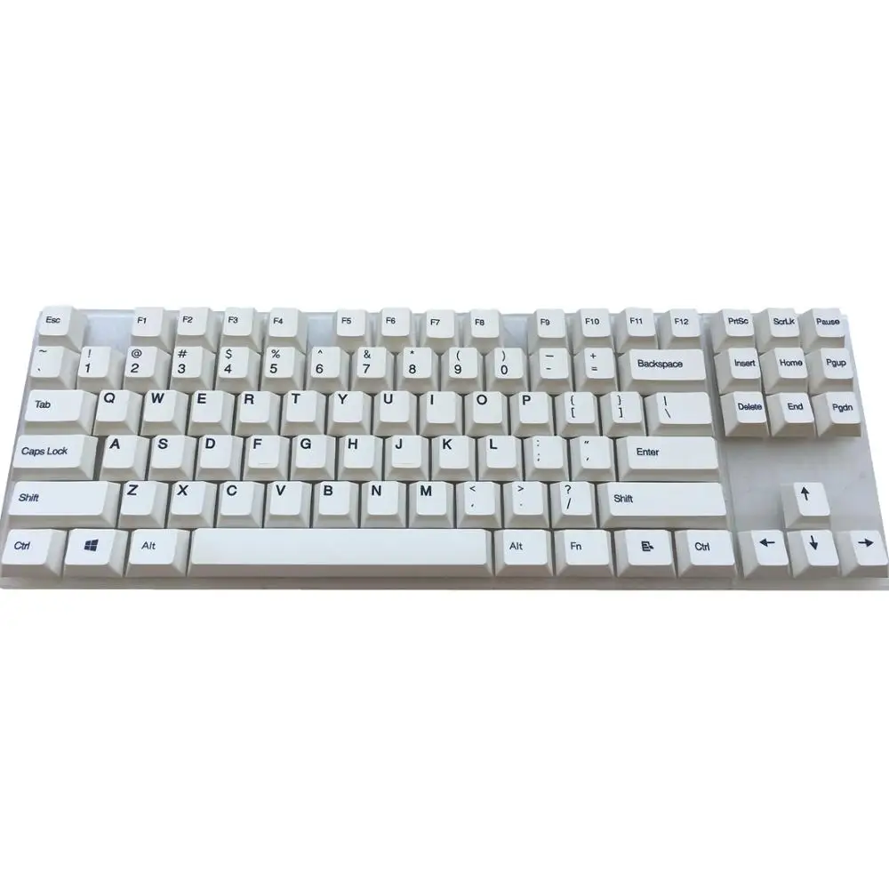 PBT красящая лента для возгонки брелоки 87 Keyset Cherry MX Чехлы для клавиш топ печать/вишневый профиль/ANSI макет для TKL 87 MX Переключатель механический