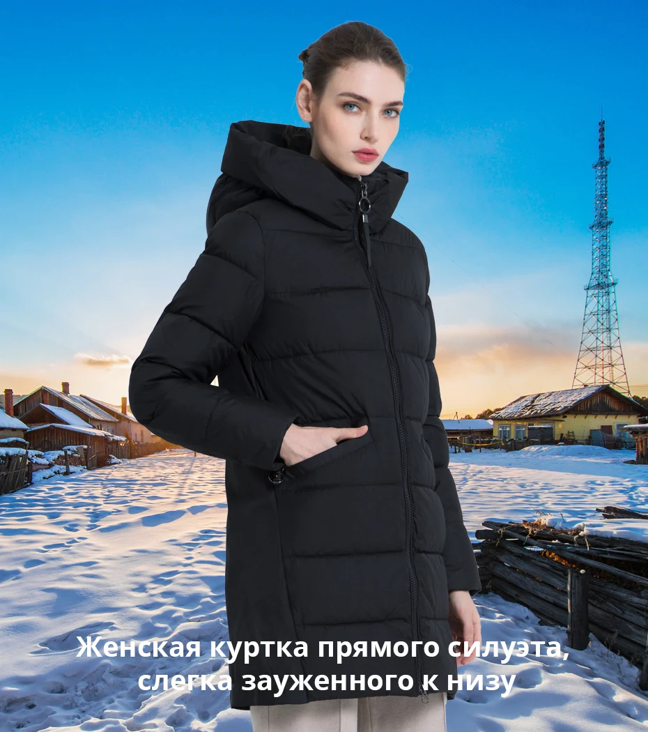 ICEbear New Women's Winter Coat Fashion Woman Jacket Female Cotton Jackets Hooded Ladies Coat Warm Brand Clothing GWD18203I