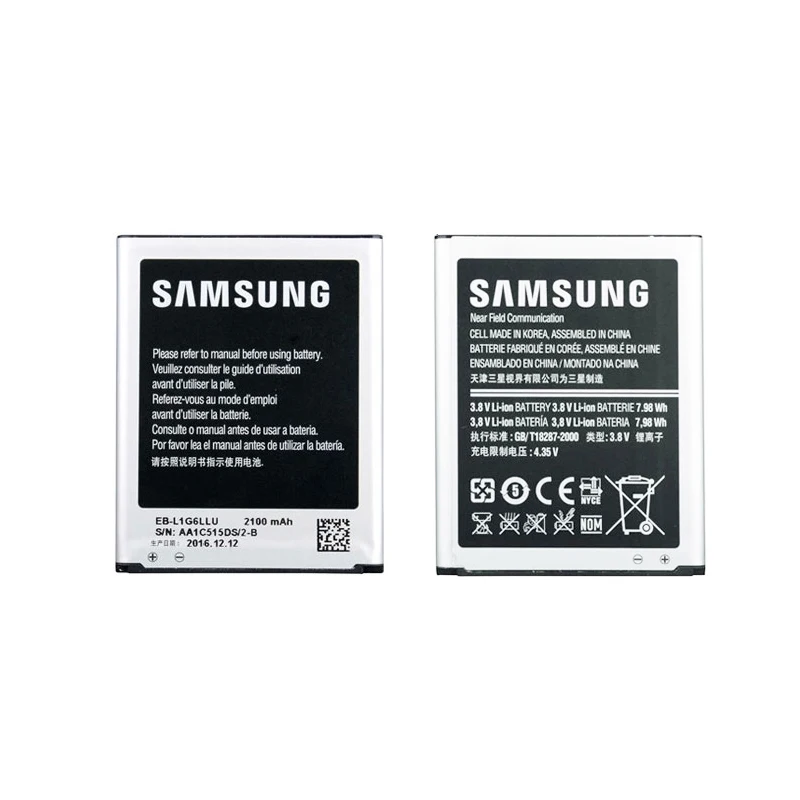 

100% Original EB-L1G6LLU replacement battery for Samsung galaxy s3 2100 mAh S3 i9300 battery S3 fast shipping