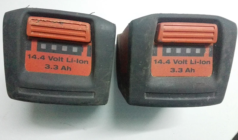 2pcs Used Original Hilti 14.4V 3.3ah Li-ion Battery for Electric Tools |