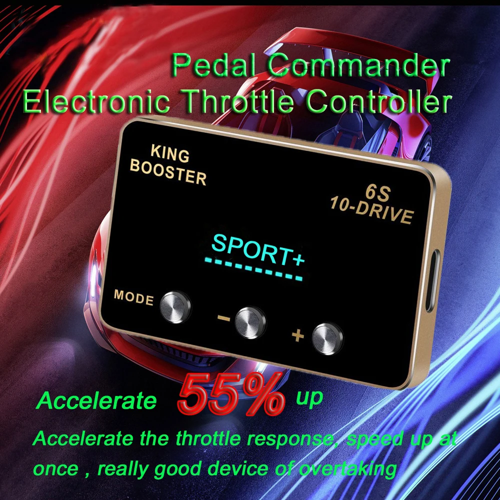 

Sprint booster Pedal commander Electronic throttle controller for TOYOTA HILUX MARK X PRADO FORTUNER INNOVA Alphard Spade