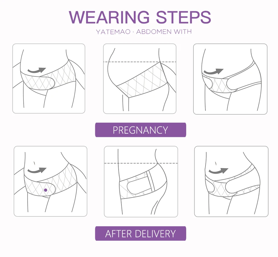 YATEMAO хлопковый комфортный пояс для беременных, поддерживающий пояс для живота, послеродовой корсет для беременных, пояс для живота, пояс для таза