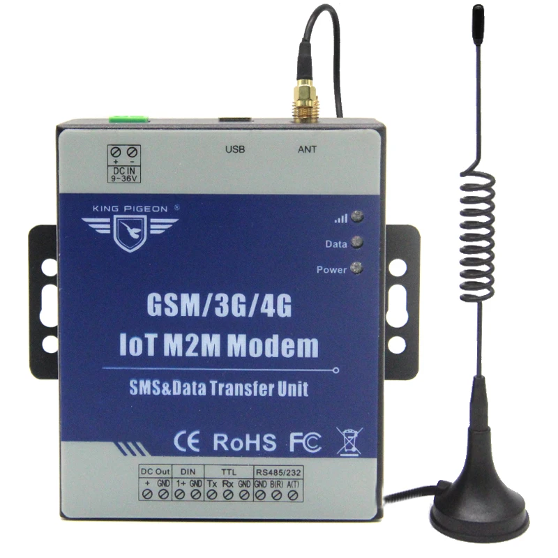 En Ligne IOT M2M Modem GSM 3g 4g DTU Soutient Programmable Poignée Message Transparent Transfert SMS avec TTL RS485 Port D223