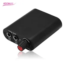 ATOMUS New Mini Professional Tattoo Motor Power Supply For Rotary Tattoo Machine Gun Tool With US/UK/EU Plug Cable Black