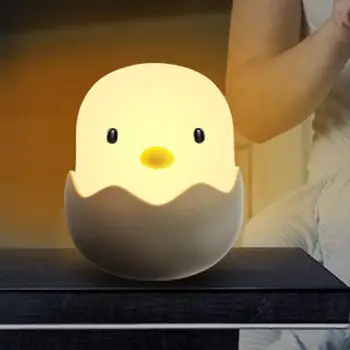 

Cute Chicken Eggshell Tumbler Bedroom Kid Sleeping Night Light Baby Feeding Lamp