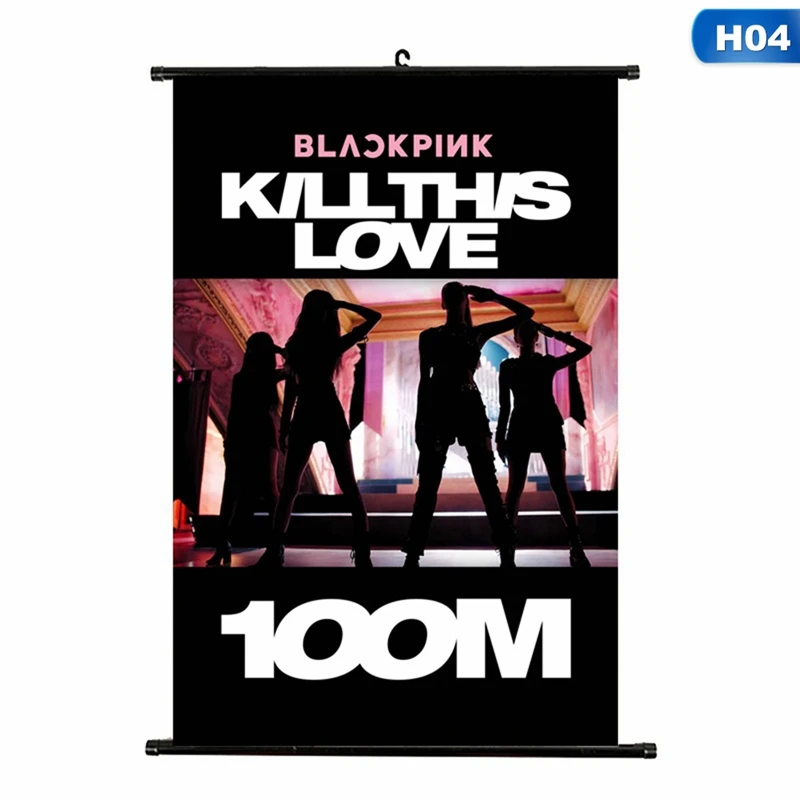 Blackpink KILL THIS LOVE альбом настенный свиток плакат фото повесить фото картина Канцелярский набор - Цвет: H04