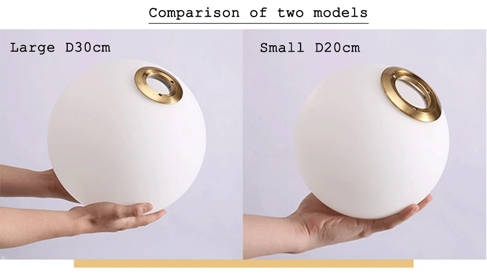 220 В 110 в современный скандинавский дизайн стеклянный шар золотой подвесной светильник для гостиной Лофт Декор кухня столовая спальня