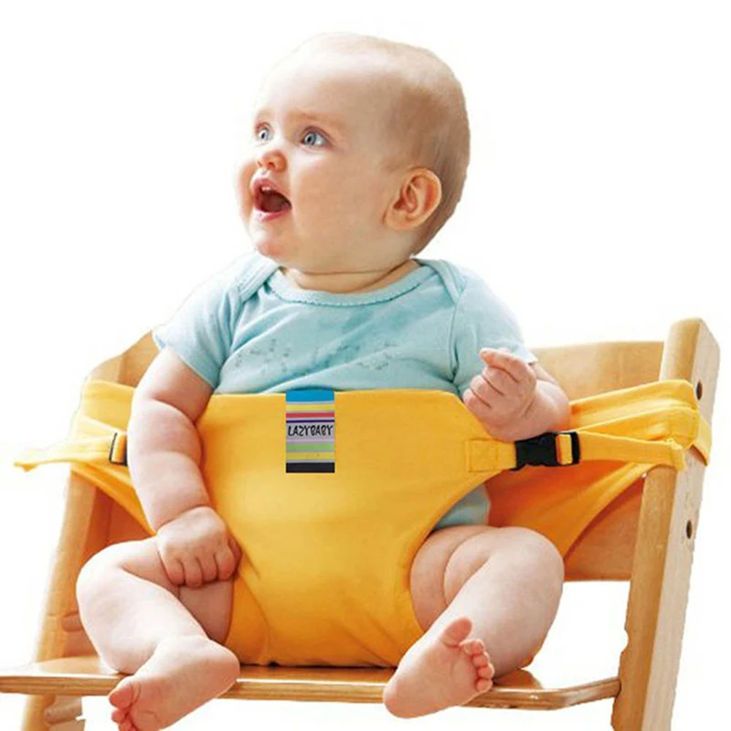 Детский высокий стульчик для еды, ланч, портативный ремень безопасности для младенцев, Складное Сиденье для обеденного стула, детский ремень безопасности, ремень безопасности
