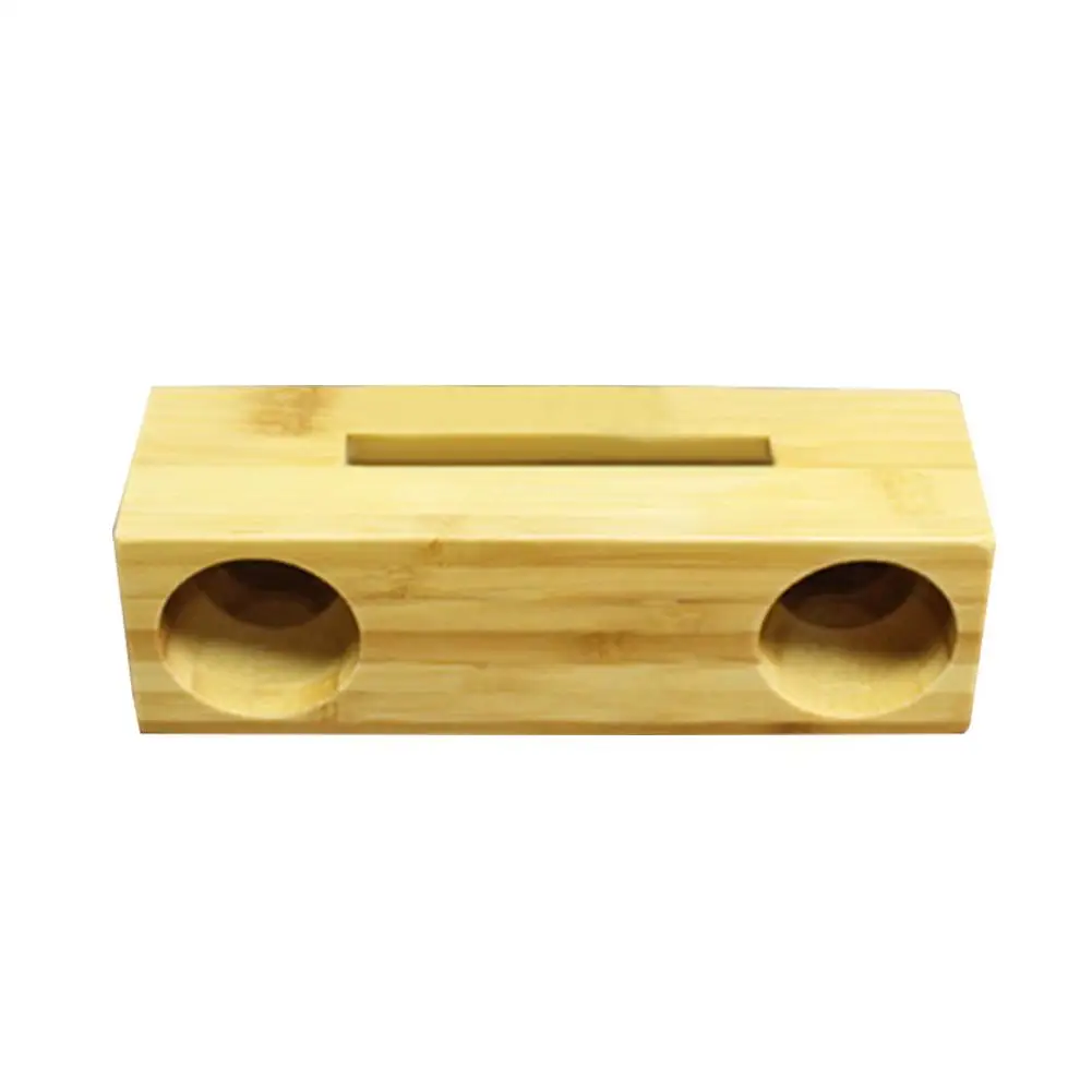 Инновационный бамбуковый деревянный усилитель звука для мобильного телефона, подставка для сотового телефона, деревянная подставка с усилителем звука - Цвет: Золотистый
