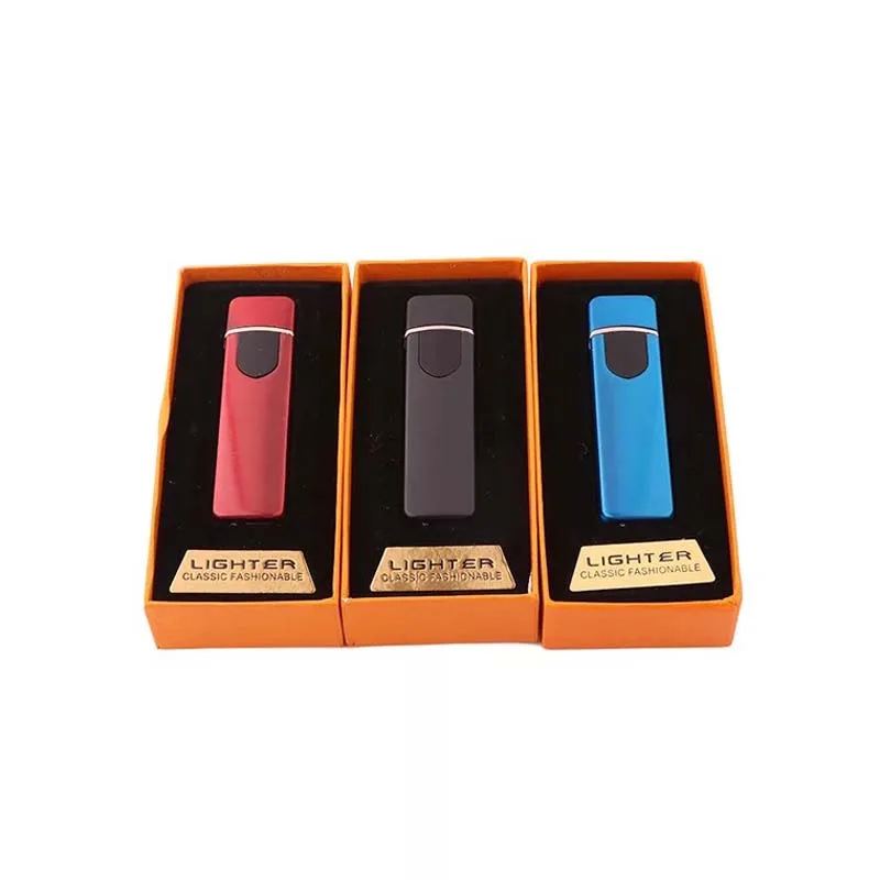 

Multi-function fingerprint unlock electronic cigarette lighter rechargeable mini USB cigarette lighter creative ultra-thin gift