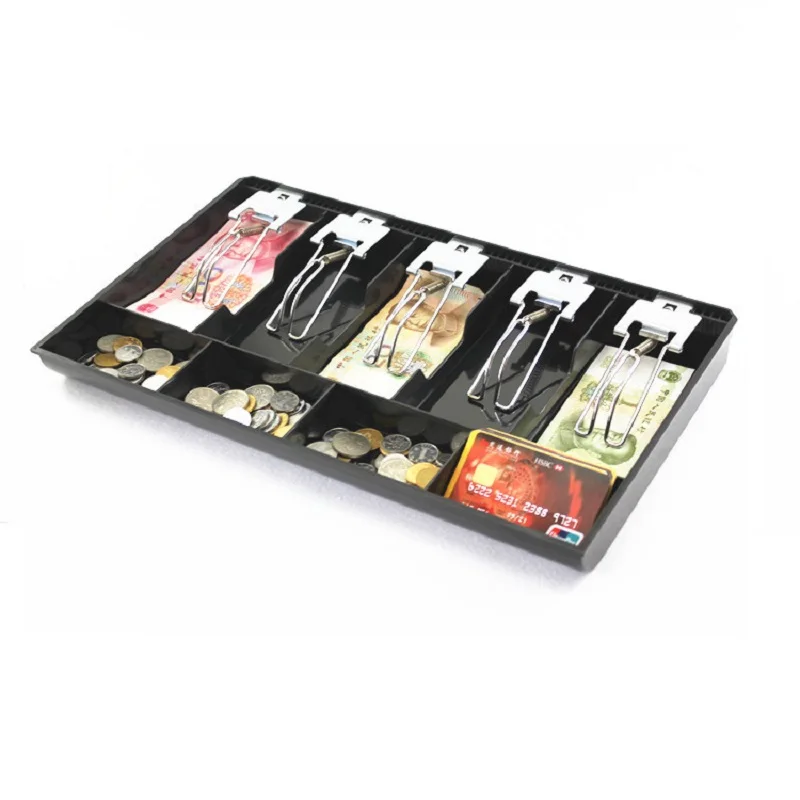 Money Counter case plastic Metal Hard case for Cash register box Classify store Cashier coin Drawer box cash drawer tray, money counter case