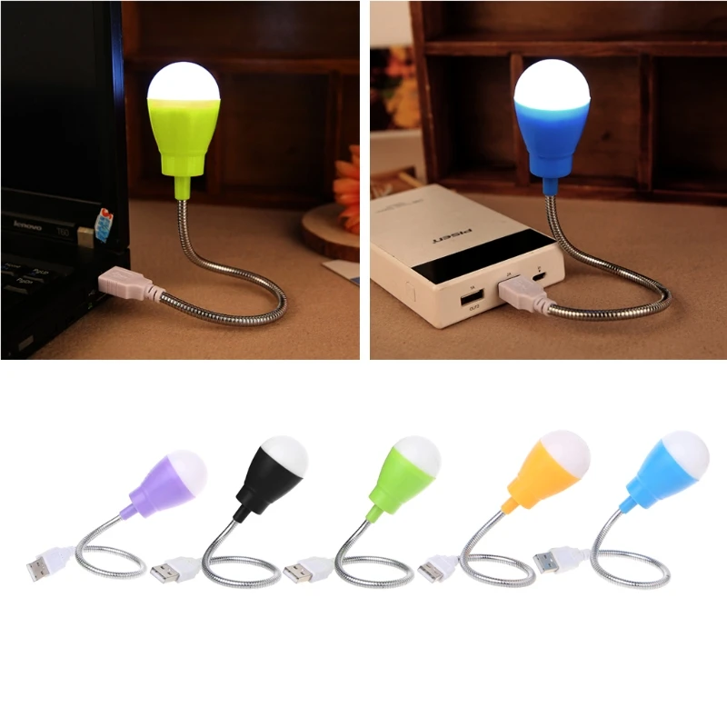 Portable USB Light Mini 360 Degree Flexible Night Lamp USB for Laptop