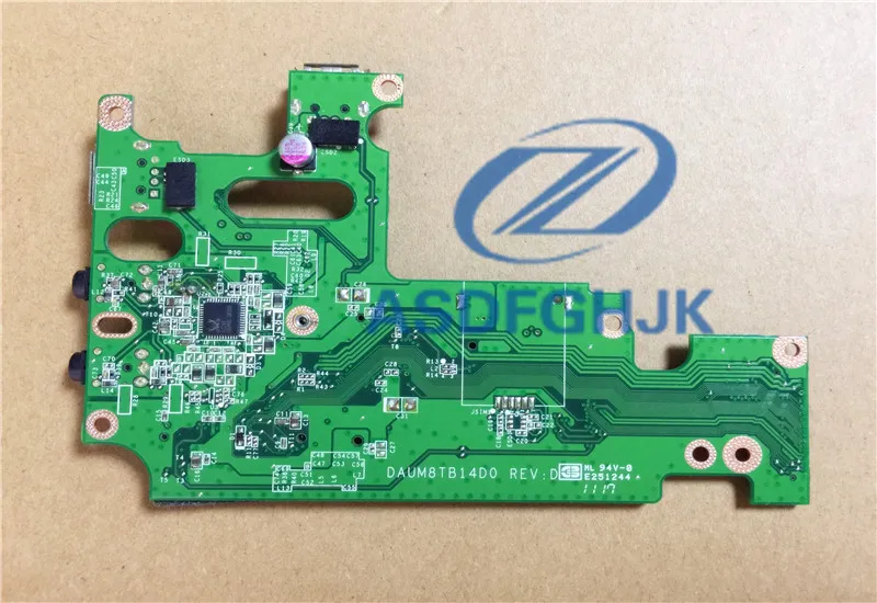 Original For Dell FOR Inspiron 14R N4010 USB Audio Port Board DAUM8TB14D0 0CPVP9 CPVP9 0N3YXM N3YXM 100% Test ok