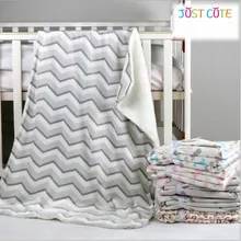 1pc 76*102cm baby blankets thicken double layer fleece infant swaddle bebe stroller wrap for newborns bedding blanket
