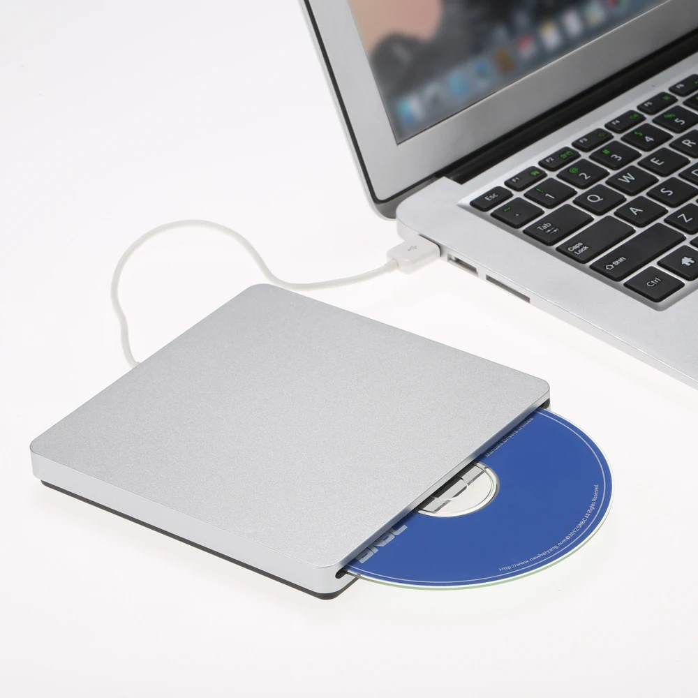 USB 2.0 Portable Ultra Slim External Slot-in CD DVD ROM Player Drive Writer Burner Reader for iMac/MacBook Air Laptop PC Desktop