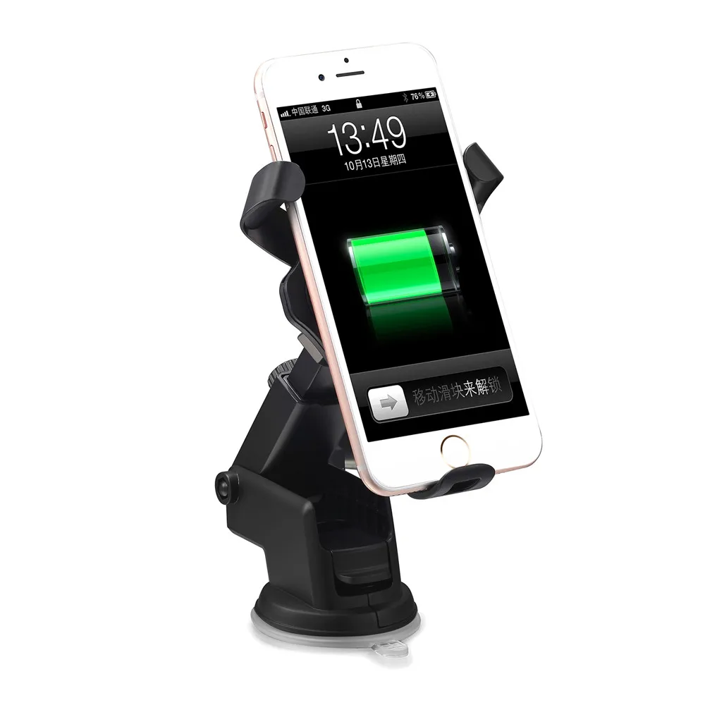 Qi Wireless Charger Dock Car Holder Charging Mount Pad For