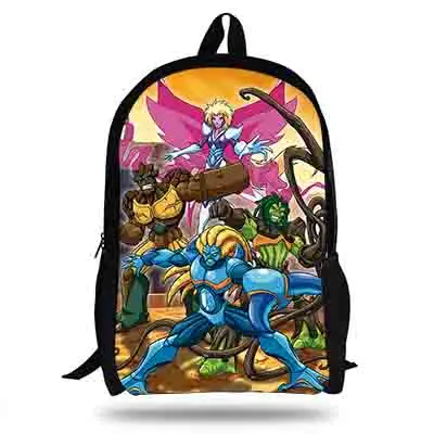 Calopaker 16 дюймов мультфильм Gormiti печати рюкзак Набор для детей школьные сумки мальчиков девочек Bookbag для подростков - Цвет: A8231