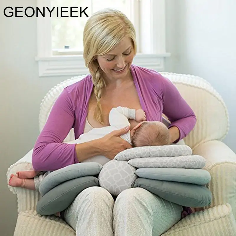 

Baby Breastfeeding Pillows Multifunction Nursing Layered Washable Cover Adjustable Model Cushion Infant Feeding Pillow Baby Care