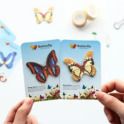 Творческий мультфильм аватар бабочка блокноты самоклеющиеся заметки Мини Портативный стикер сообщений