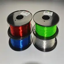 Material macio de borracha flexível do fio plástico do filamento da impressão de 1.75mm 1 kg/0.1 kg tpu 3d para a impressora 3d