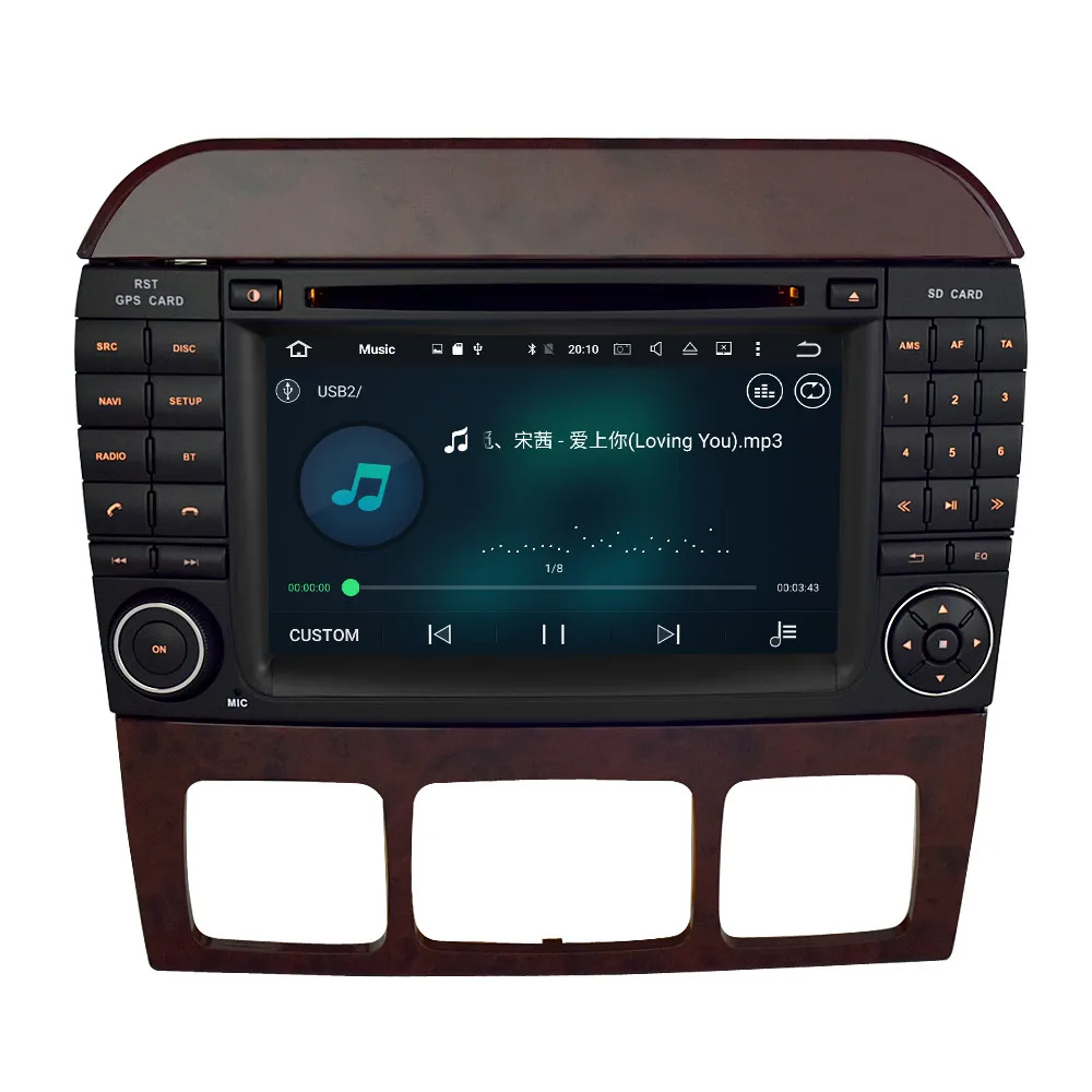 Perfect Android 9.0 Car GPS Radio Navigation Player For Benz S320 S350 W220 W215 CL600 1998-2005 Auto Audio DVD Video Stereo Multimedia 14