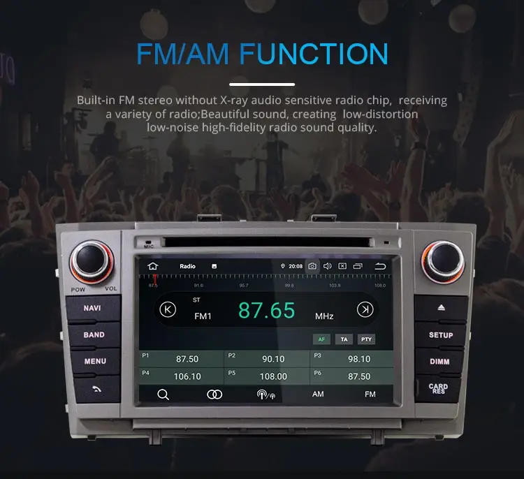 Flash Deal JDASTON Android 9.0 Car DVD Player For Toyota T27 Avensis 2009-2014 Octa Cores 4G+64G 2 Din Car Radio Multimedia GPS Navi Audio 7