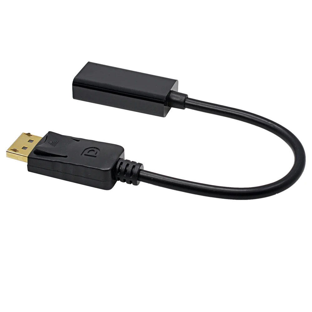 TISHRIC Displayport Адаптер dp к hdmi папа женскому дисплейному порту конвертер кабель 1080P