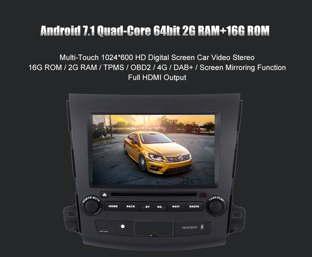 Best CAR 2DIN android 8.1 stereo for Mitsubishi Outlander PEUGEOT 4007V Radio IPS screen GPS Radio Video Player headunit WIFI 1 Best CAR 2DIN android 8.1 stereo for Mitsubishi Outlander PEUGEOT 4007V Radio IPS screen GPS Radio Video Player headunit WIFI 1