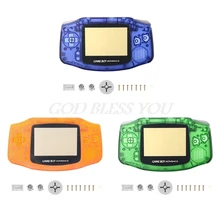 Прозрачный полный набор, чехол, рамка, Комплект запчастей для nintendo GameBoy Advance GBA