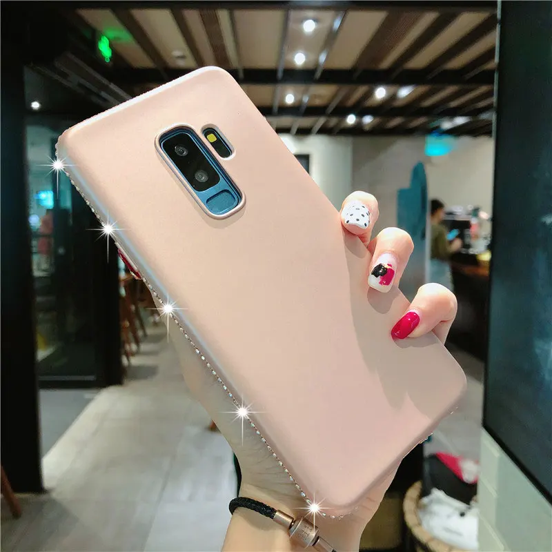 Diamond Glitter Silicone Case for Samsung Galaxy S8 S9 S7 Edge Note 8 A6 A8 Plus 2018 iphone X 6 6s 7 Cover TPU Phone |