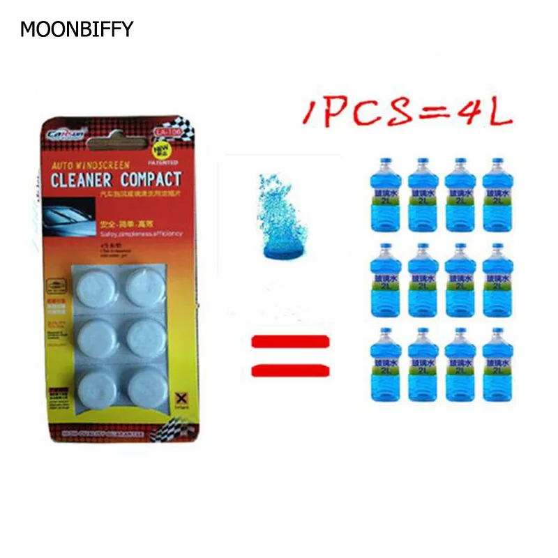MOONBIFFY 6pcs/pack Brand New Car Solid Wiper Fine Seminoma Wiper Car Auto Window Cleaning Car Windshield Glass Cleaner MOONBIFFY 6pcs/pack Brand New Car Solid Wiper Fine Seminoma Wiper Car Auto Window Cleaning Car Windshield Glass Cleaner