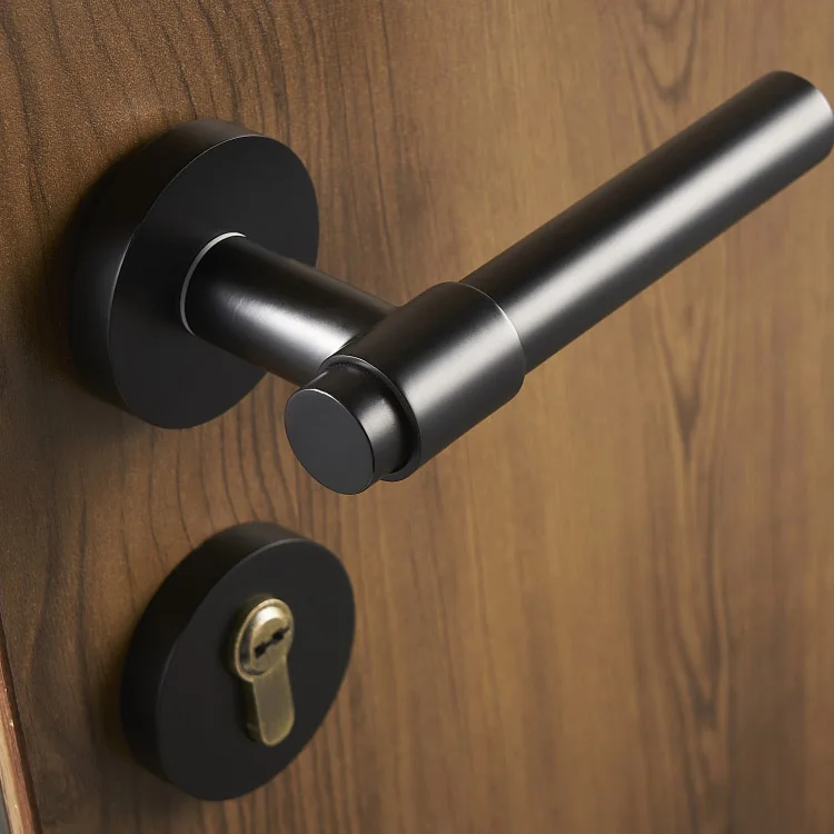  Top Designed 1Set European Pure Brass Door Lock Set Interior Bedroom Living Room Silent Door Lock S - 33048268916