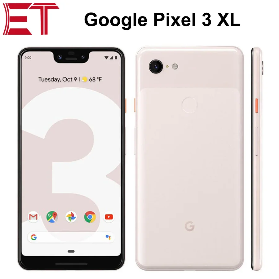 Google Pixel 3 XL 4G LTE мобильный телефон 6,3 дюймов полноэкранный 1440x2960 p 4 ГБ ОЗУ 64 Гб/128 Гб ПЗУ OctaCore Snapdragon 845 NFC Android9.0