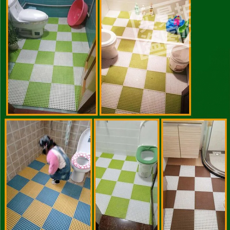 

1pcs Balcony Kitchen Door Floor Mat Bathroom Non-slip Mat Carpet For Toilet Non Slip Mat Free Stitching Bathroom Accessories