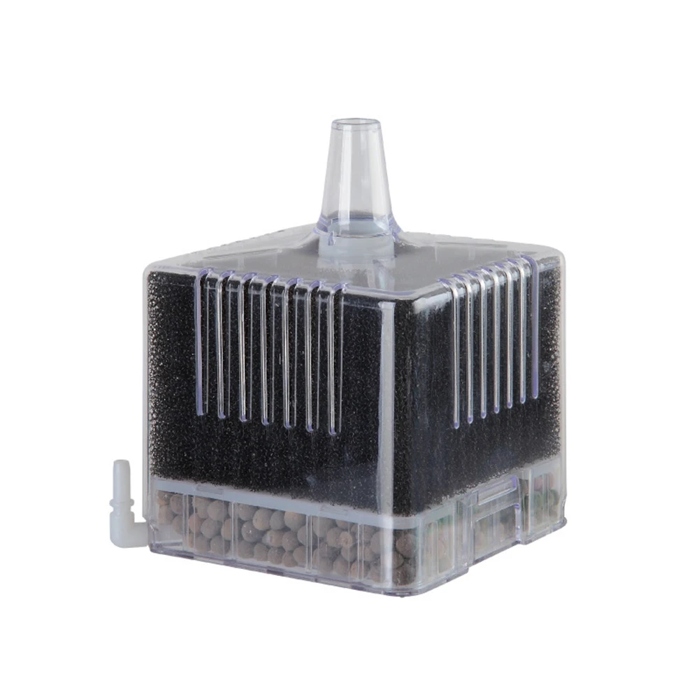 Mini filter Aerator Square Cube Air Oxygen Pump Sponge Filter Diffuser