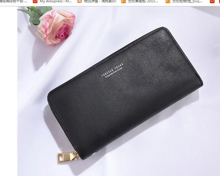 

Designer Wristband Wallets Women Many Departments Clutch Wallet Female Long Large Card Purse Ladies Handbag