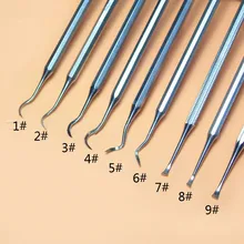 9 шт./компл. ручное масштабирование чистки зубов удаление расчета стоматологических инструментов наборы 1#9