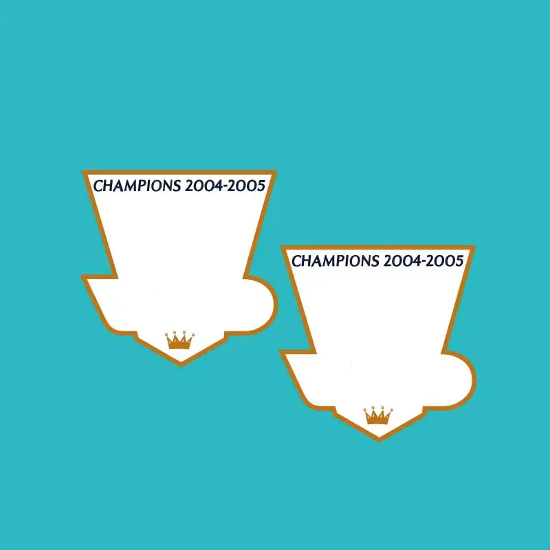 EPL патч Премьер-Лиги чемпионов 1993/1994/1995/1996/1997/1998/1999/2000/2001 футбольный значок кашемировый материал lextra 1 пара - Цвет: champion 2004-2005