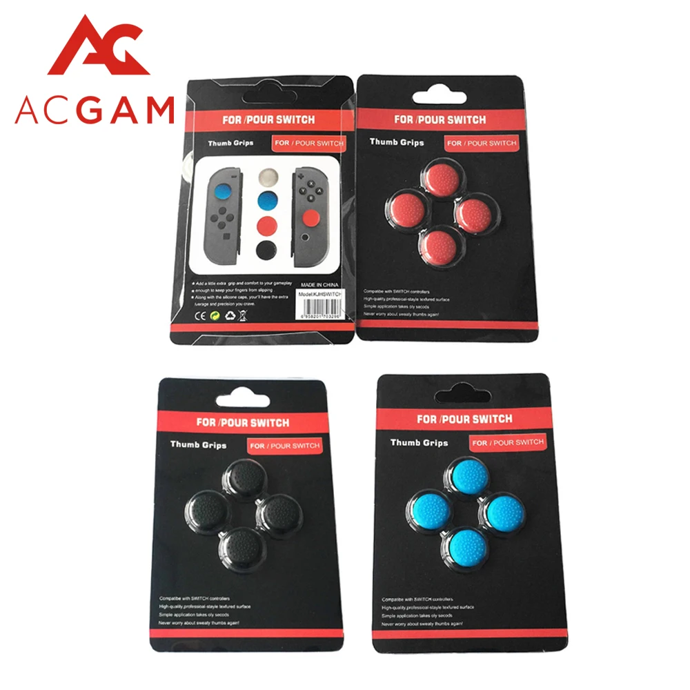 ACGAM Silicone Joystick Caps for NS Analog Grip Thumbstick Button Cap