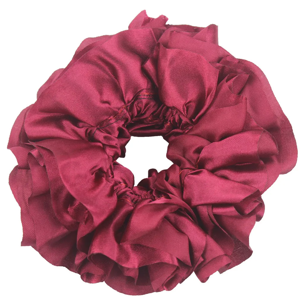 

Hair Accessoires 2020 Flexible Rubber Band Simple Hijab Volumizing Scrunchie Large Hair Bow Headwear Twist Hairband Headwear