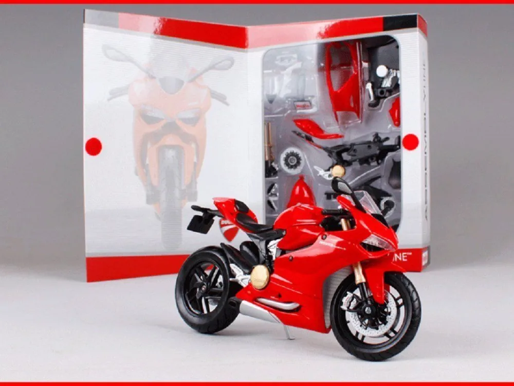 Сборная модель мотоцикла и велосипеда Maisto 1:12 Ducati 1199 PANIGALE DIY в коробке |