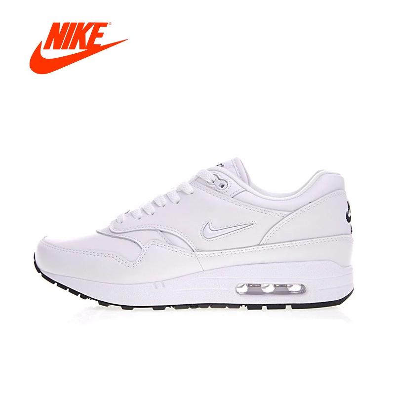 

Original New Arrival Authentic Nike Air Max 1 Premium SC "Jewel" Triple White Men's Running Shoes Outdoor Sport Men Sneakers