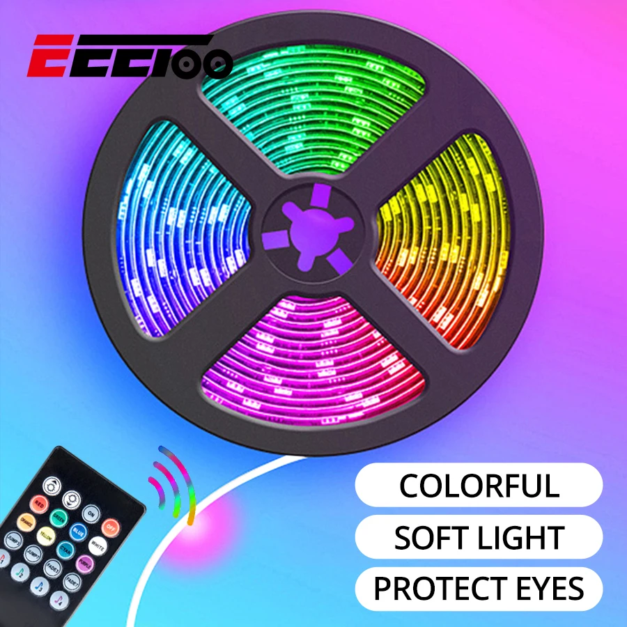 

USB LED Light String with Music Controller IR Remote 0.5M 1M 2M 3M Party Holiday Decorative LED Lights DC 5V IP20/IP65 LED Strip