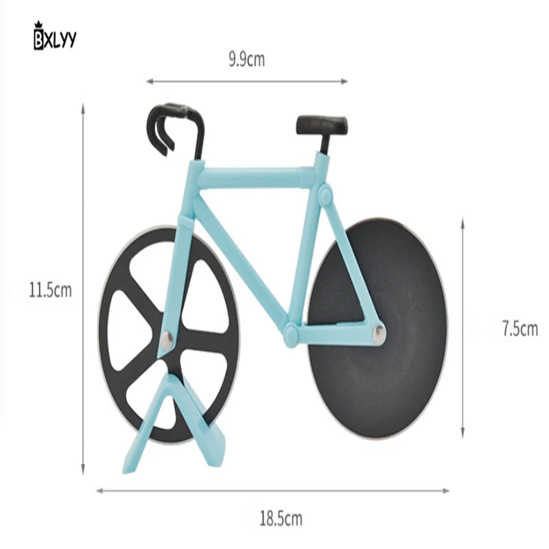 BXLYY Хэллоуин Декор креативный велосипед из нержавеющей стали нож для пиццы кухонные принадлежности Для Выпечки Пиццы резка машина, пицца Tools.7z