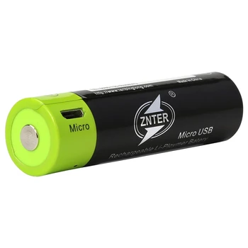 

ZNTER 1Pcs 18650 Rechargeable Battery 3.7 V 1500Mah Aa Usb Charging Lithium Battery Equipped With Micro-Usb Charge