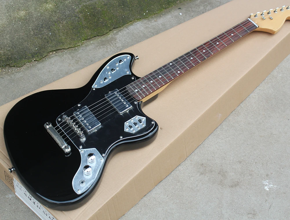 Buy Factory custom black fixed bridge electric guitar