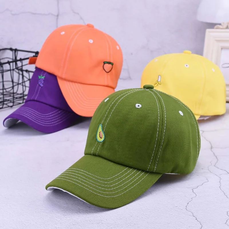 Hats Running Cap Men Quick Dry Sport hat Adjustable Fruit embroidery