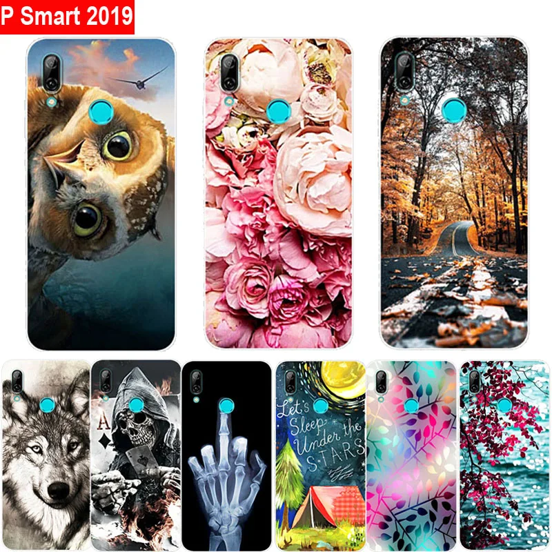 Чехол для Huawei P Smart 2019 бампер роскошная защитная задняя крышка тонкий мягкий