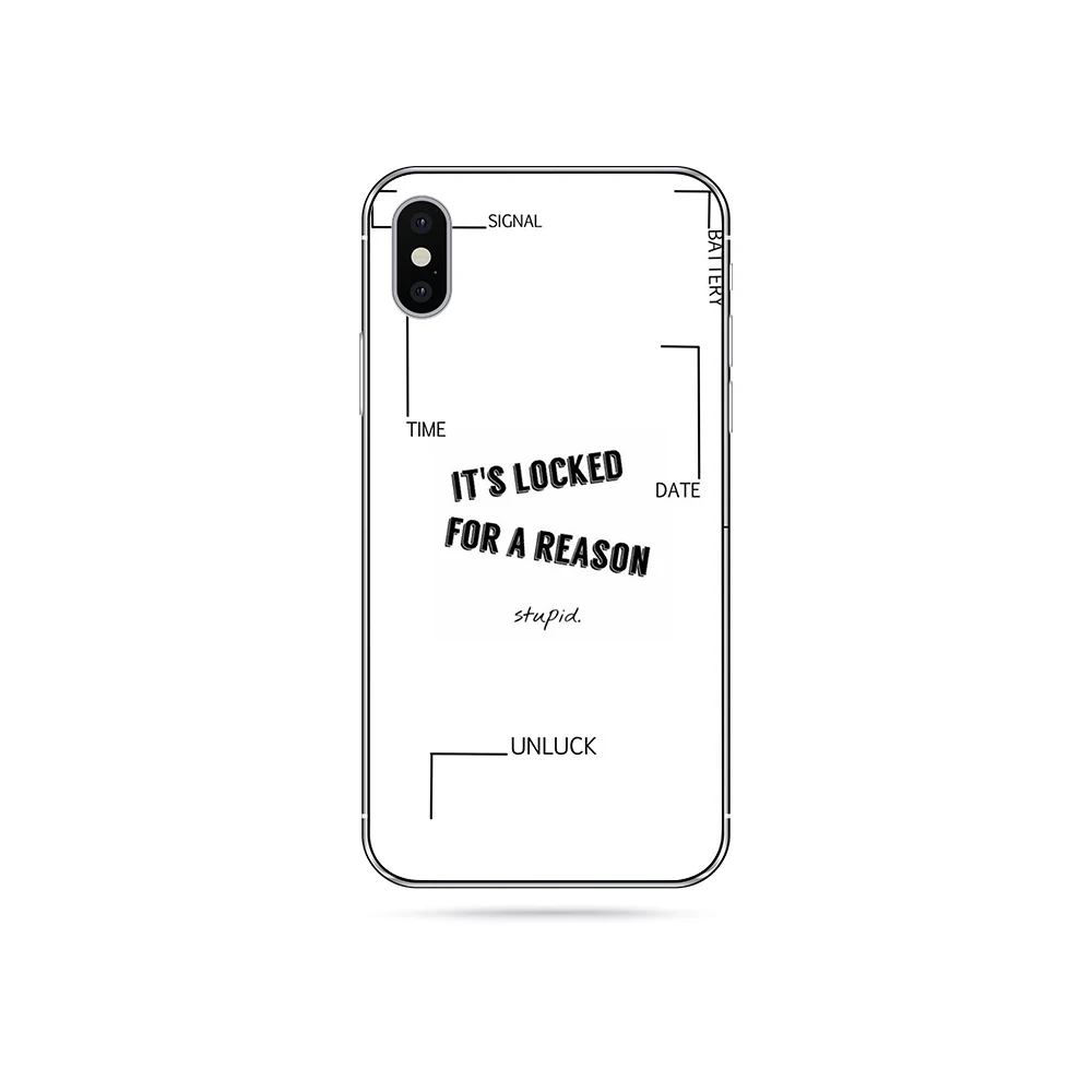 Eletei белого и черного цвета с цитатами чехол для iPhone X XR XS Max 6 S 7 8plus небо сердце