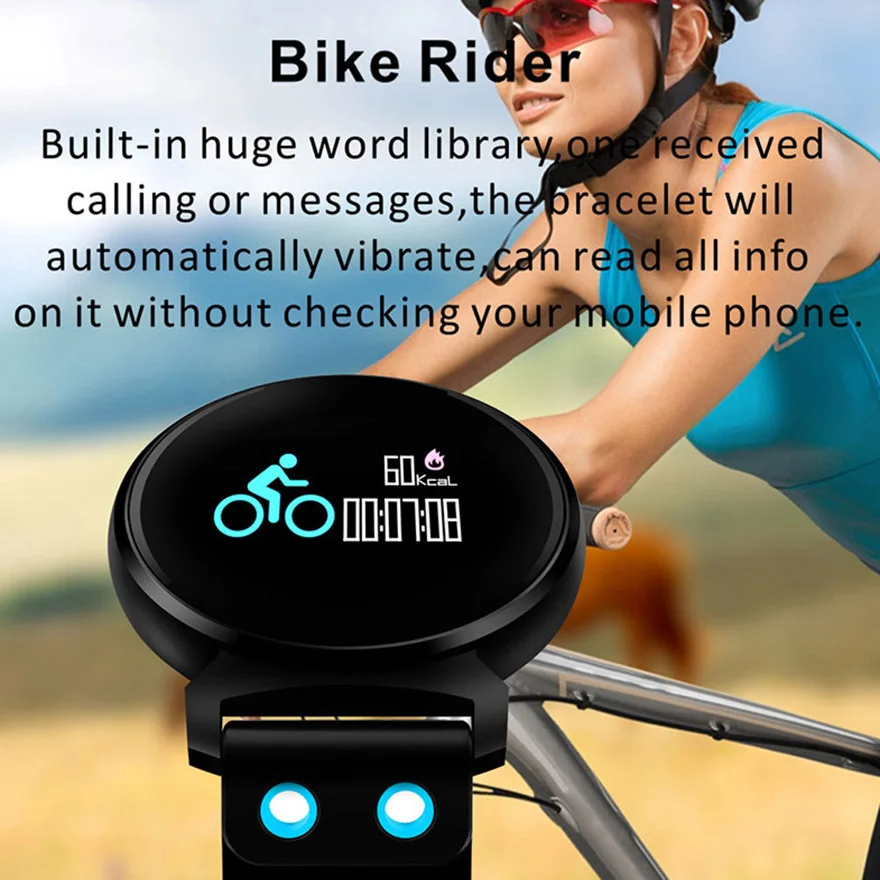 Bluetooth Smart Watch K2 IP68 Waterproof Colorful OLED Smartwatch Blood Pressure Heart Rate Monitor For iOS Android Bracelet